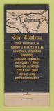 Matchbook Cover - The Chateau Pittsburgh? PA 21 Strike Feature