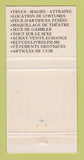 Matchbook Cover - Andre Dubois QC Sex Shop girlie toys WEAR 30 Strike