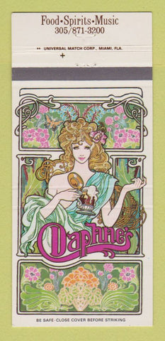 Matchbook Cover - Daphne's Sheraton Hotel Miami FL girlie 30 Strike