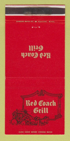 Matchbook Cover - Red Coach Grill CHAIN WEAR 30 Strike