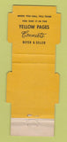 Matchbook Cover - Yellow Pages Phone Book Wolley Segap WEAR