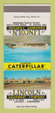 Matchbook Cover - Caterpillar Tractors Lincoln Grand Island NE 30 Strike