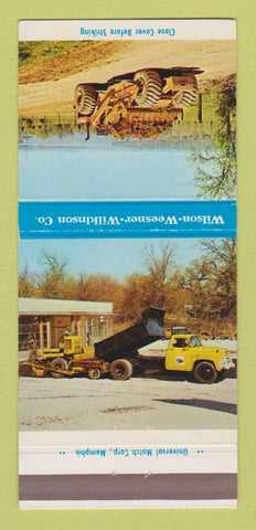 Matchbook Cover - Wilson Weesner Wilkinson Contractors Nashville TN 30 Strike