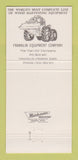 Matchbook Cover - Franklin XL Tractors Franklin VA 30 Strike