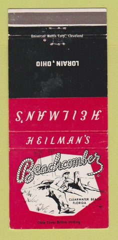 Matchbook Cover - Heilman's Beachcomber Lorain OH Clearwater FL WEAR 30 Strike