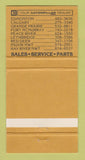 Matchbook Cover - Caterpillar Tractors R Angus Albert AB Canada WEAR 30 Strike