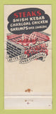 Matchbook Cover - George Diamond Steak Hosue Chicago IL WEAR 30 Strike