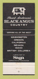 Matchbook Cover - Stuart Anderson's Black Angus CHAIN 30 Strike