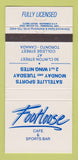 Matchbook Cover - Footloose Cafe Toronto ON WEAR 30 Strike