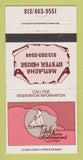Matchbook Cover - Matlacha Oyster House Gulf Shore Fort Myers FL 30 Strike