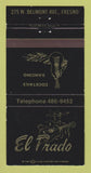 Matchbook Cover - El Prado Restaurant Fresno CA 30 Strike