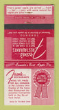 Matchbook Cover - Fran's Restaurants Toronto ON WORN 30 Strike