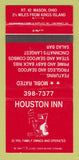 Matchbook Cover - Houston Inn Mason OH 30 Strike
