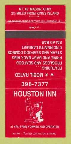Matchbook Cover - Houston Inn Mason OH 30 Strike