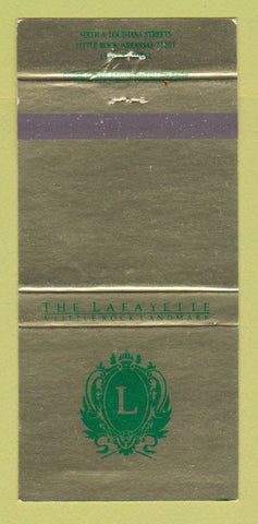 Matchbook Cover - Lafayette Little Rock AR 30 Strike