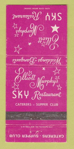 Matchbook Cover - Elliott Murphy's Restaurant Garden City LI NY WEAR 30 Strike