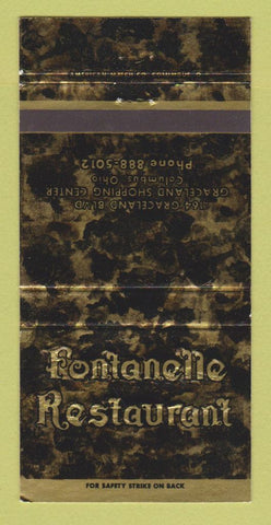 Matchbook Cover - Fontanelle Restaurant Columbus OH 30 Strike