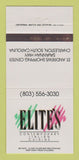 Matchbook Cover - Elite's Restaurant Italian Charleston SC 30 Strike