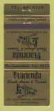 Matchbook Cover - Hacienda Steak House Hamilton ON 30 Strike