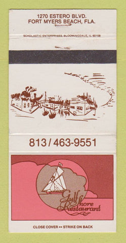 Matchbook Cover - Gulf Shore Restaurant Fort Myers Beach FL  30 Strike