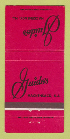 Matchbook Cover - Guido's Hackensack NJ 30 Strike