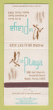 Matchbook Cover - La Playa Restaurant Naples FL 30 Strike