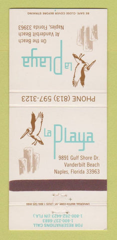 Matchbook Cover - La Playa Restaurant Naples FL 30 Strike