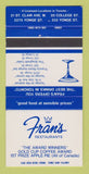 Matchbook Cover - Fran's Restaurants Toronto ON 30 Strike