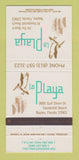 Matchbook Cover - La Playa Restaurant Naples FL 30 Strike