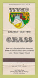 Matchbook Cover - Grass Restaurant New York City Natural Food 30 Strike