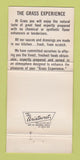 Matchbook Cover - Grass Restaurant New York City Natural Food 30 Strike