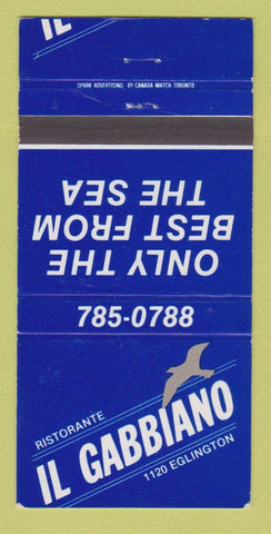 Matchbook Cover - Il Gabbiano Restaurant Toronto? ON 30 Strike