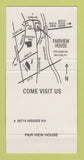 Matchbook Cover - Fair View House West Catasauqua PA YELLOW 30 Strike