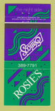 Matchbook Cover - Rosie's Enrico's Catarqui ON 30 Strike