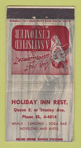 Matchbook Cover - Holiday Inn Restaurant Canada WEAR 30 Strike