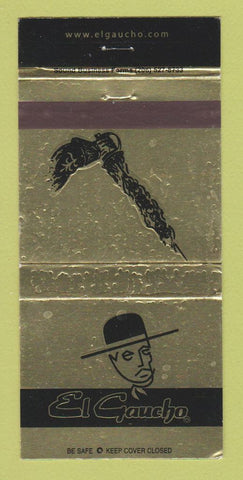 Matchbook Cover - El Gaucho Restaurant Seattle TAcoma WA WEAR 30 Strike