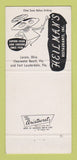 Matchbook Cover - Beachcomber Clearwater Beach FL Lorain OH Heilman's 30 Strike