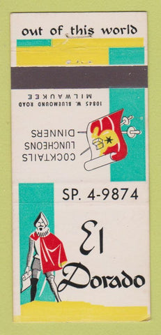 Matchbook Cover - El Dorado Milwaukee WI 21 Strike Feature