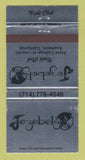 Matchbook Cover - Jezebel's Night Club Anaheim CA WEAR 30 Strike