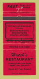 Matchbook Cover - Hutch's Restaurant Hamilton ON RED WEAR 30 Strike
