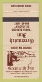 Matchbook Cover - Greenwich Inn Greenwich NJ 30 Strike