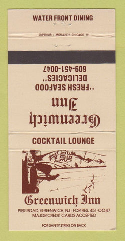 Matchbook Cover - Greenwich Inn Greenwich NJ 30 Strike