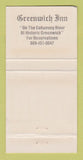 Matchbook Cover - Greenwich Inn Greenwich NJ 30 Strike
