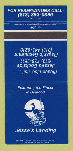 Matchbook Cover - Jesse's Landing St Petersburg FL 30 Strike