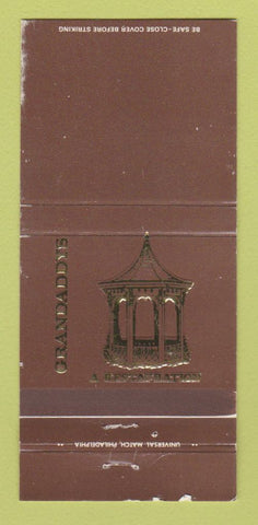 Matchbook Cover - Grandaddys Restaurant WORN 30 Strike