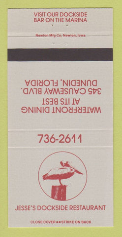 Matchbook Cover - Jesse's Dockside Restaurant Dunedin FL 30 Strike