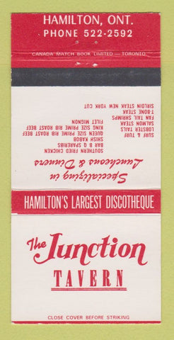 Matchbook Cover - Junction Tavern Hamilton ON 30 Strike