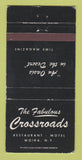 Matchbook Cover - Crossroads Restaurant Moira NY WEAR 30 Strike