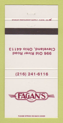 Matchbook Cover - Fagan's Restaurant Cleveland OH 30 Strike