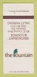 Matchbook Cover - The Fountain Restaurant Orlando FL 30 Strike